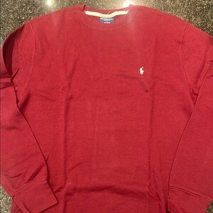 Polo Ralph Lauren Sleepwear Burgundy Crewneck Sweater